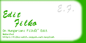 edit filko business card